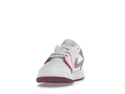 Jordan 1 Low White Light Bordeaux (GS)