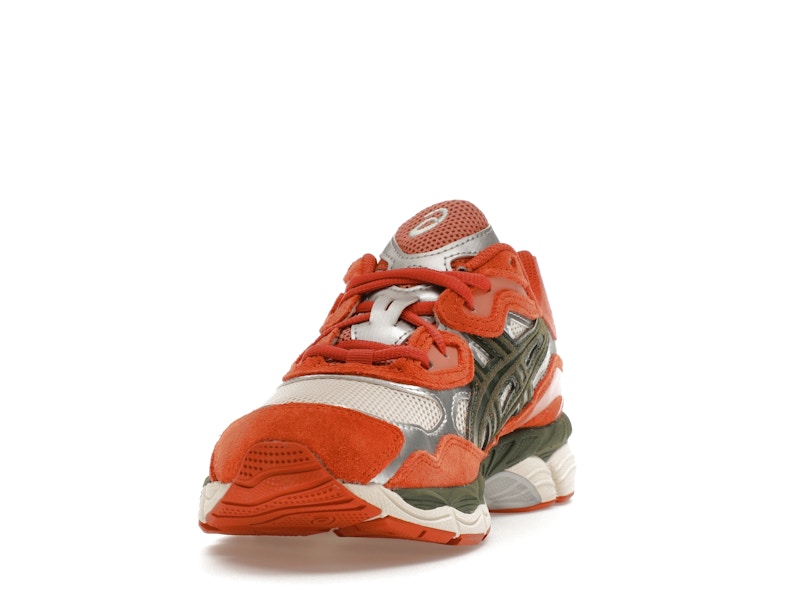 ASICS Gel-NYC Oatmeal Forest Green Orange