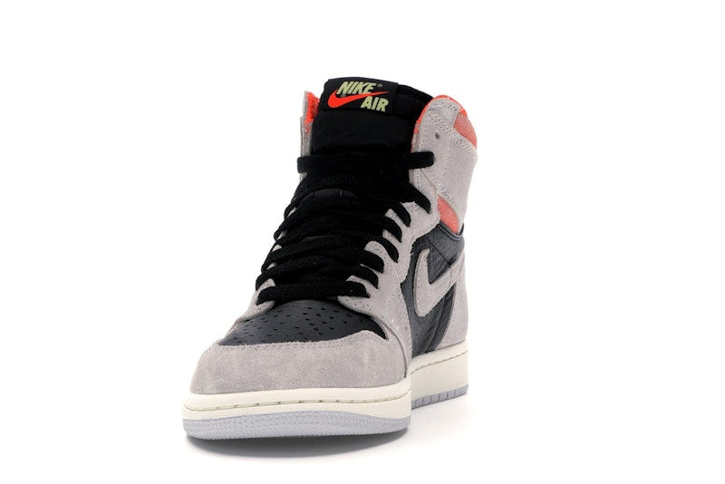 Jordan 1 Retro High Neutral Grey Hyper Crimson