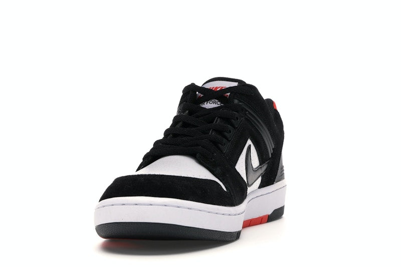 Nike SB Air Force 2 Low Black White Habanero Red