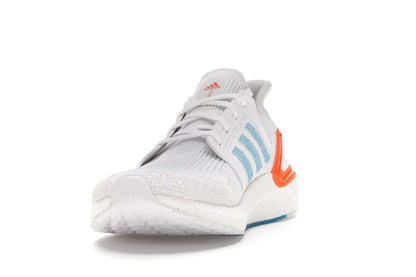 adidas Ultra Boost 20 White Sharp Blue True Orange