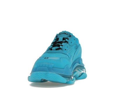 Balenciaga Triple S Clear Sole Teal Blue