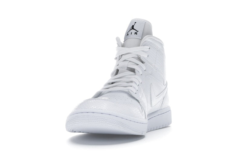 Jordan 1 Mid White Snakeskin (Women's)