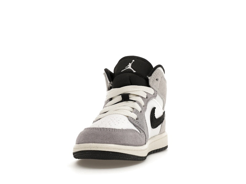 Jordan 1 Mid SE Craft White Cement Grey Black (PS)