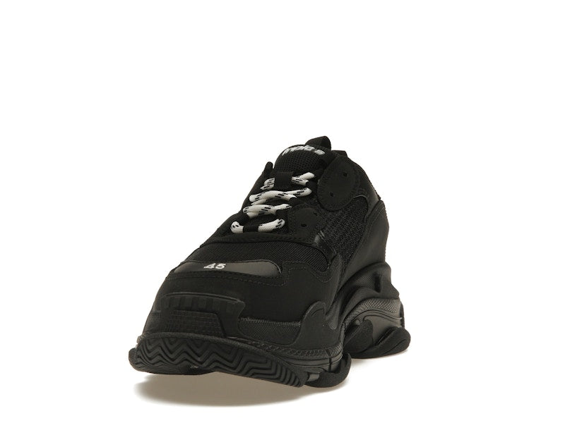 Balenciaga Triple S Black White Laces