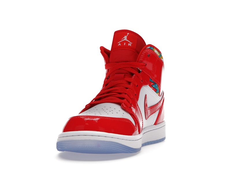 Jordan 1 Mid Barcelona Sweater Red Patent