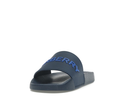 Burberry Embossed Logo Slide Blue