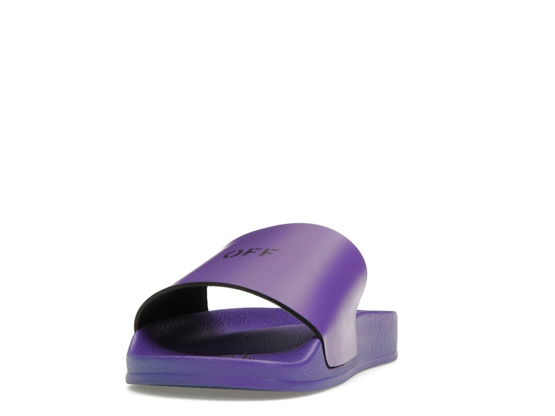OFF-WHITE Off Stamp Slide Dark Violet Black (Women's)