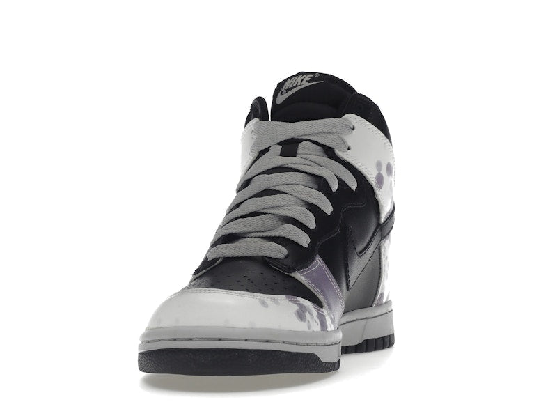 Nike Dunk High Splatter Black White Purple (Women's)