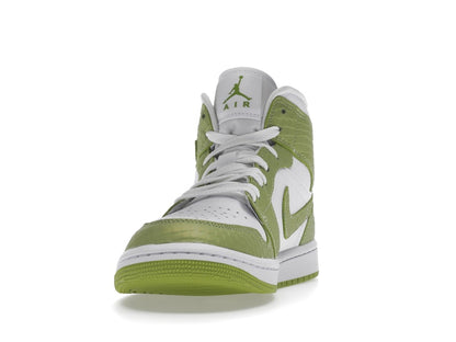 Jordan 1 Mid Green Python (Women's)