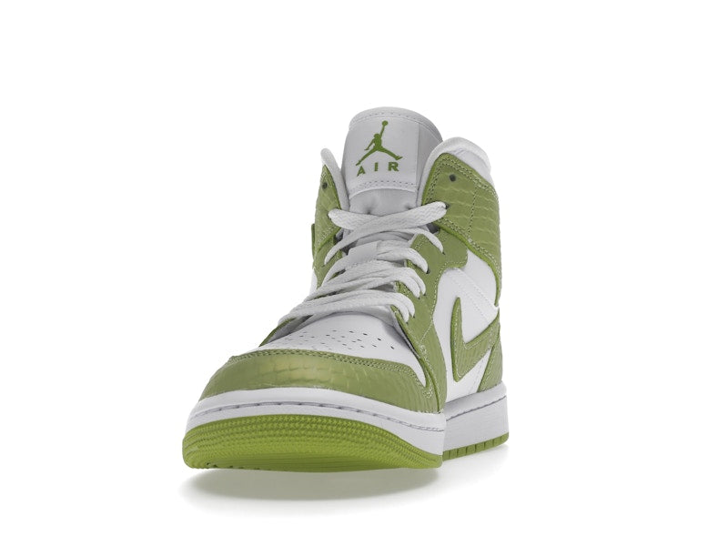 Jordan 1 Mid Green Python (Women's)