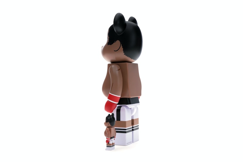 Bearbrick Muhammad Ali 100% & 400% Set Brown