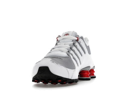 Nike Shox NZ White Red Metallic Silver