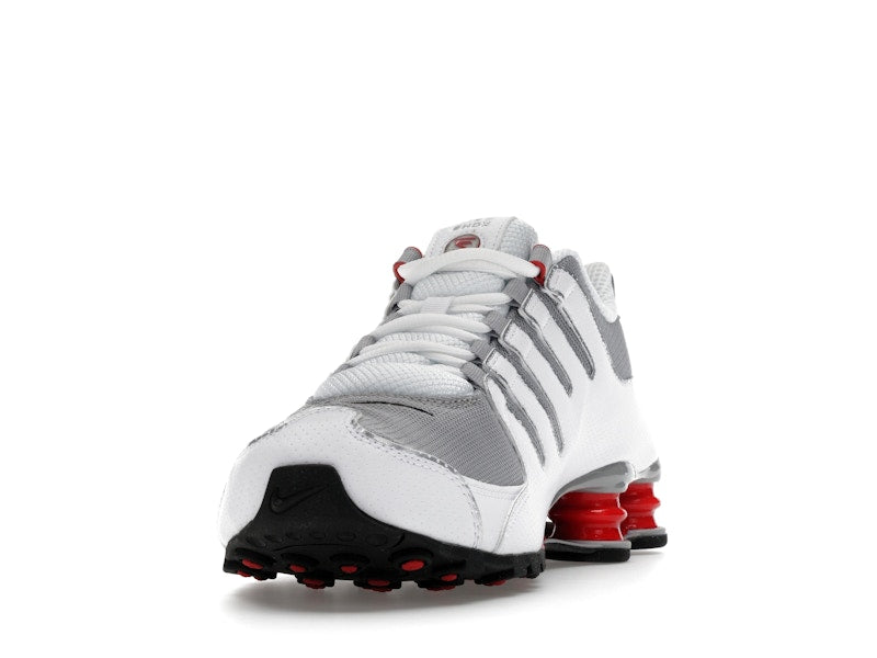 Nike Shox NZ White Red Metallic Silver