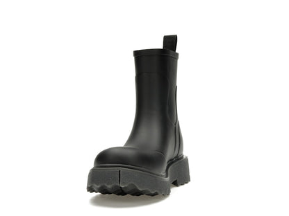 OFF-WHITE Rubber Rain Boot Black