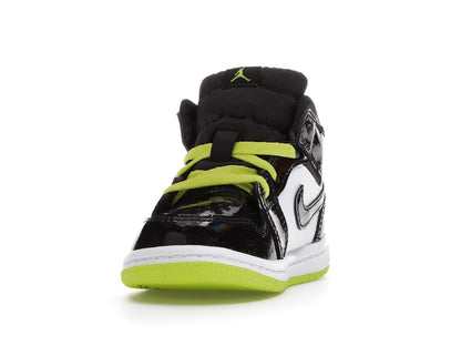 Jordan 1 Mid Black Cyber Mystic Green (TD)