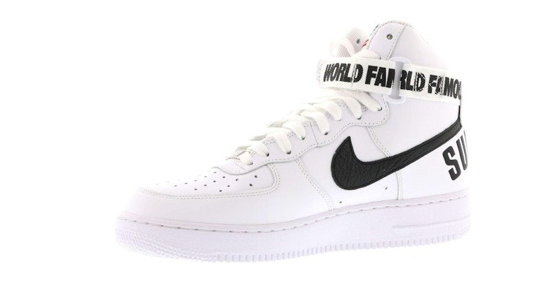 Nike Air Force 1 High Supreme World Famous White
