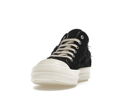 Rick Owens DRKSHDW Slashed Low Sneaks Black Milk
