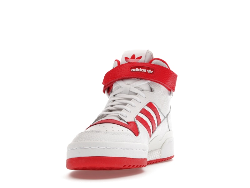 adidas Forum Mid Cloud White Vivid Red