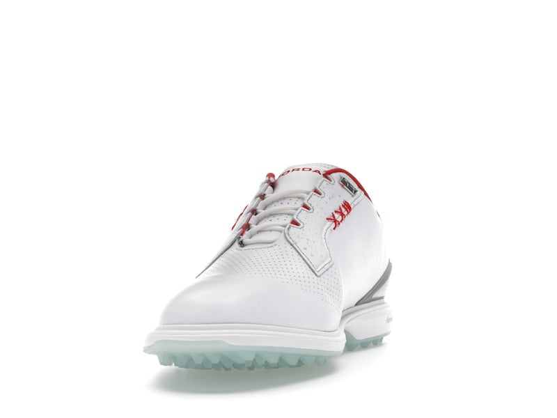 Jordan ADG 5 White Metallic Silver Blue Tint Fire Red (Wide)
