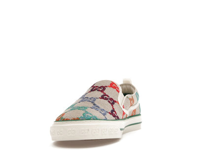 Gucci Tennis 1977 Slip On GG Logo White Multi