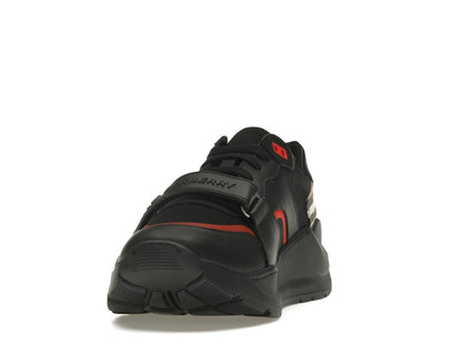 Burberry Check Suede Leather Sneakers Vintage Check-print Black