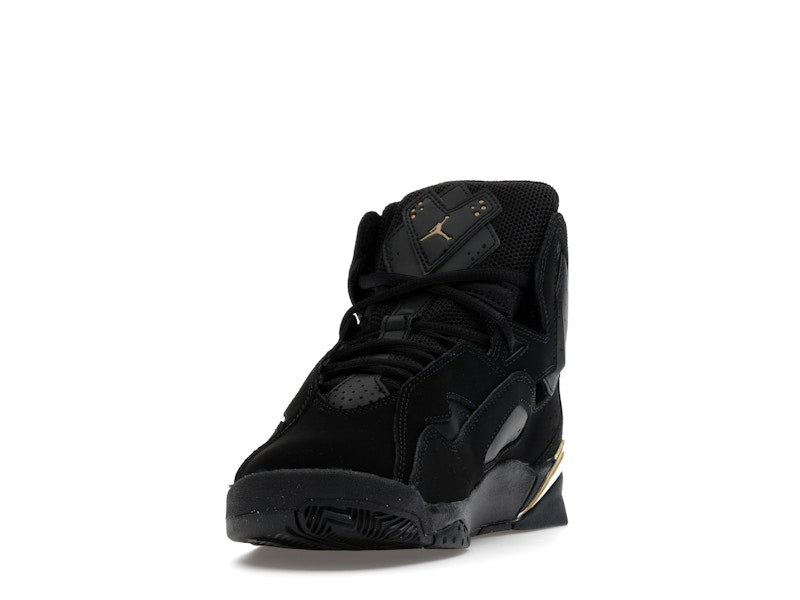 Jordan True Flight Black Metallic Gold White (GS)
