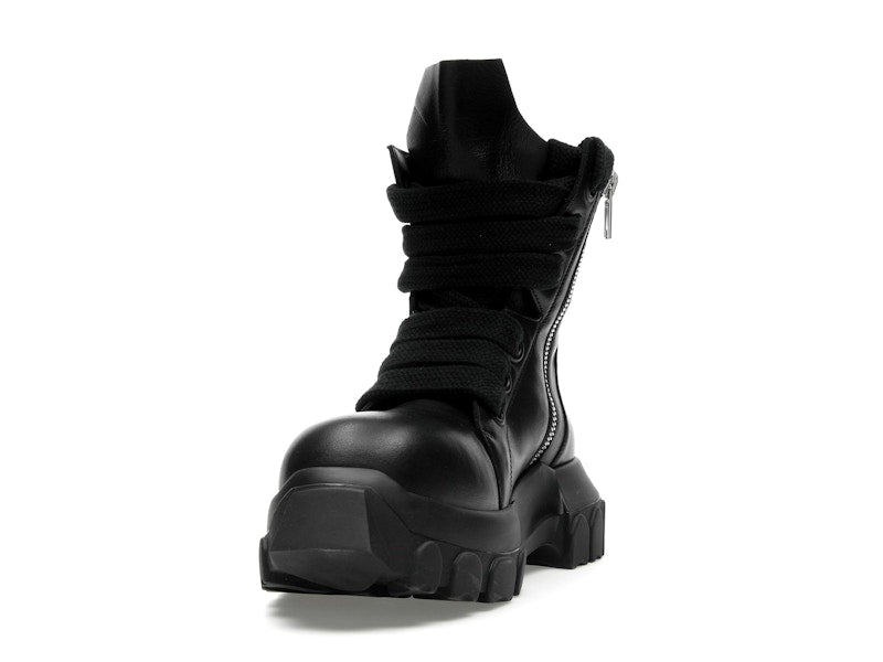 Rick Owens Lido Jumbo Laced Bozo Tractor Black
