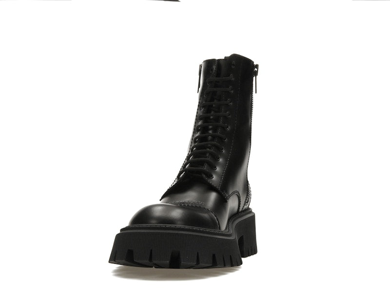 Balenciaga Tractor 20mm Zip Up Boot Black