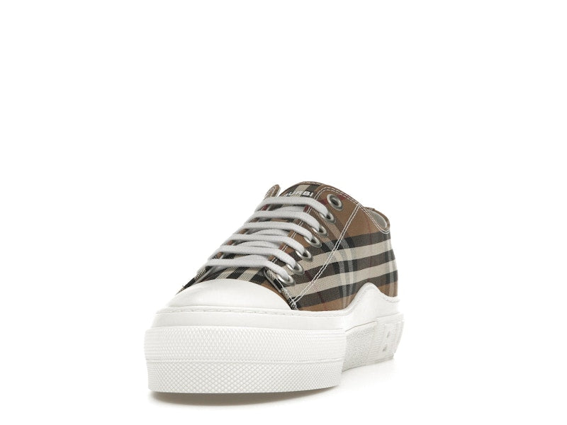 Burberry Vintage Check Cotton Sneakers Birch Brown