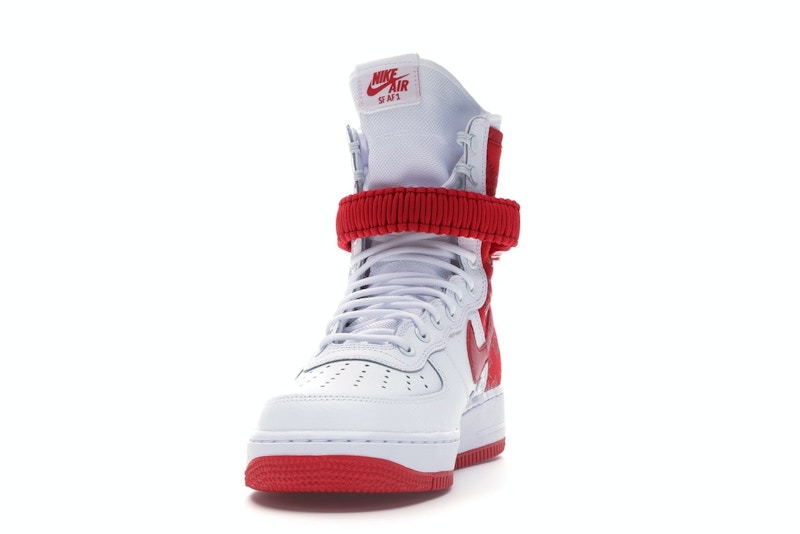 Nike SF Air Force 1 High White University Red