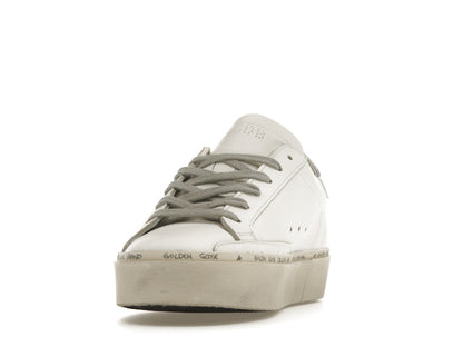Golden Goose Hi Star White Glitter Star Mirror Heel (Women's)
