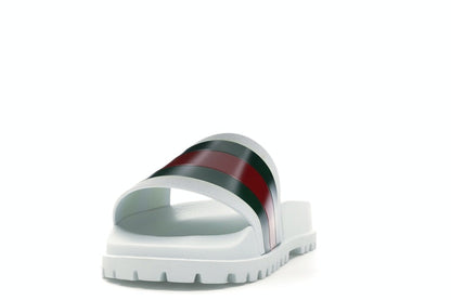 Gucci Web Slide Sandal White