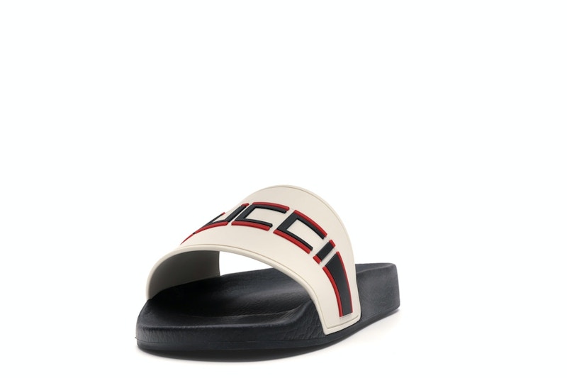 Gucci Stripe Slide White