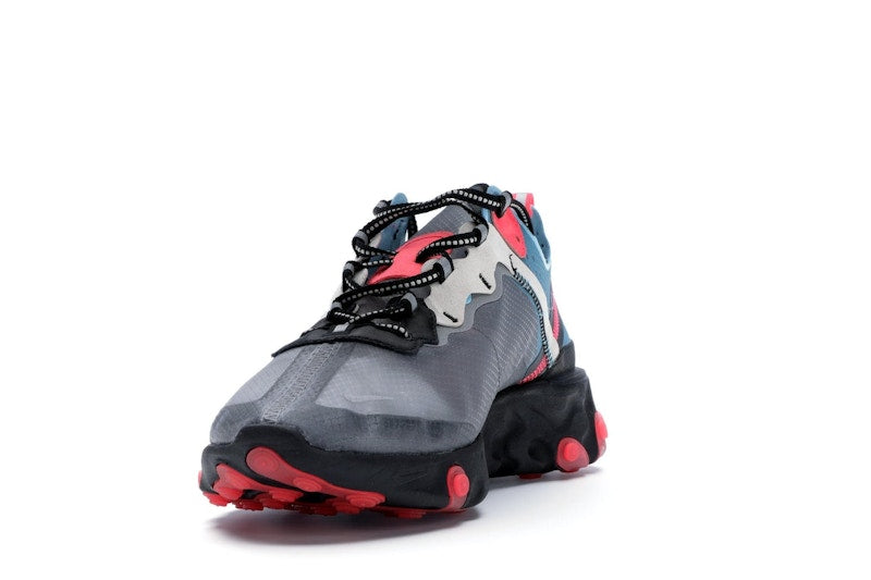 Nike React Element 87 Blue Chill Solar Red