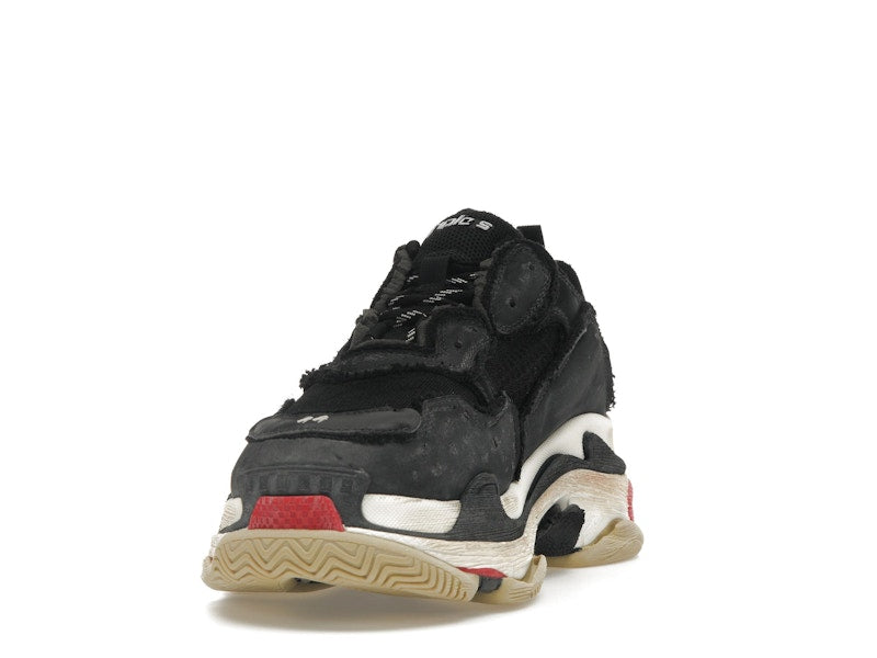 Balenciaga Triple S DIY Black Red White