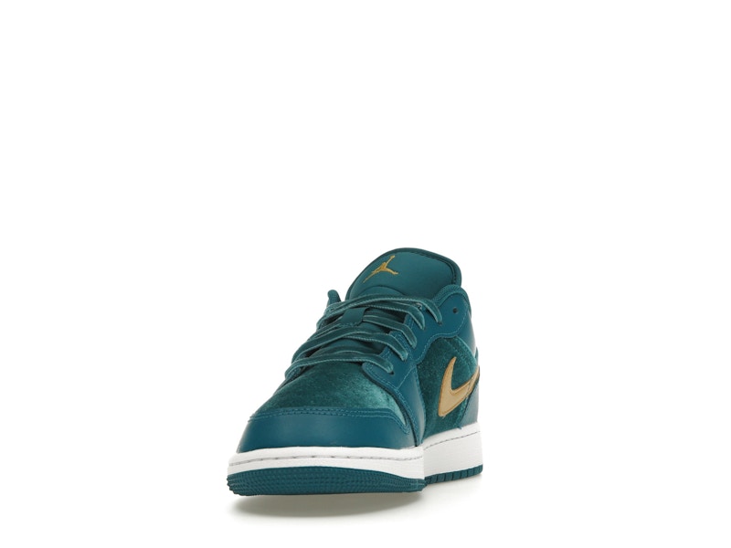 Jordan 1 Low SE Geode Teal Metallic Gold (GS)