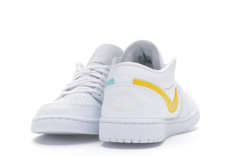 Jordan 1 Low White Multi-Color Swoosh
