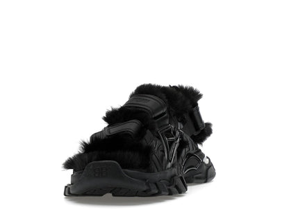 Balenciaga Track Sandal Fake Fur Black (Women's)