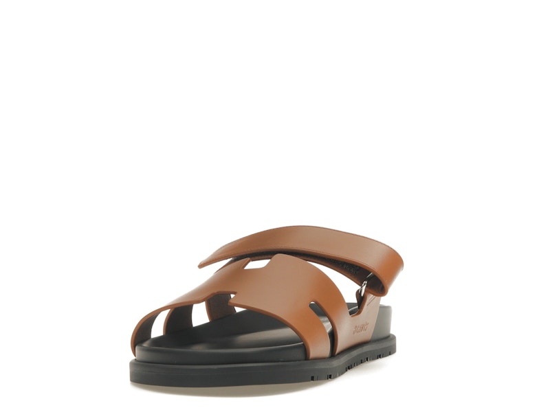 Hermes Chypre Sandal Naturel Black Smooth Calfskin Leather (M)