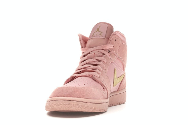 Jordan 1 Mid Coral Gold
