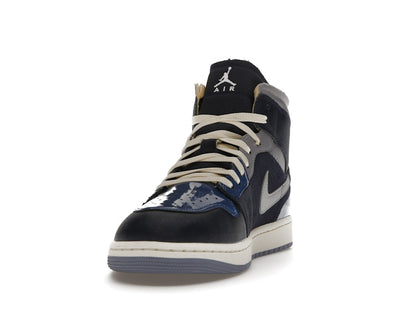 Jordan 1 Mid SE Craft Obsidian French Blue Ashen Slate White