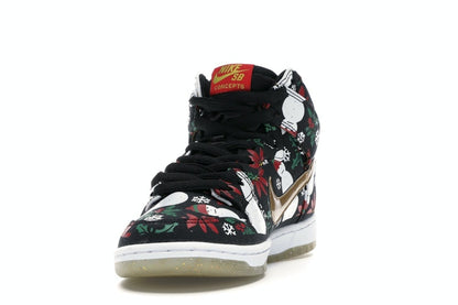 Nike SB Dunk High Concepts Ugly Christmas Sweater Black