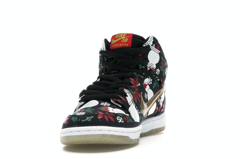 Nike SB Dunk High Concepts Ugly Christmas Sweater Black