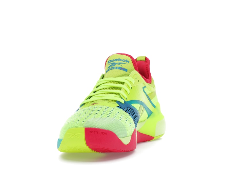 Reebok Nano Court Digital Lime Aqua Bold Pink