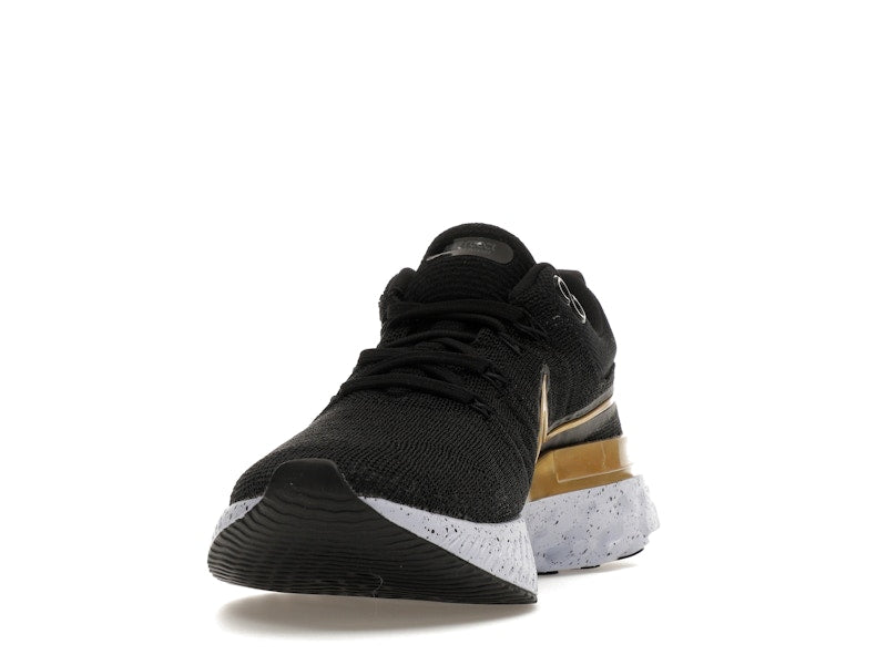 Nike React Infinity Run Flyknit 2 Black Metallic Gold (Women's)