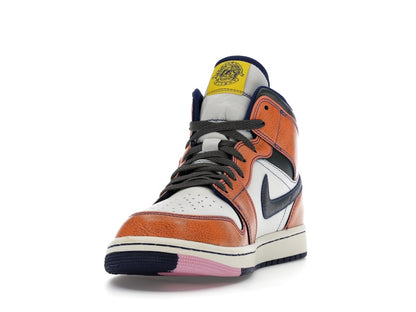 Jordan 1 Mid SE Summit White Crimson Bliss Deep Royal Blue Iron Grey