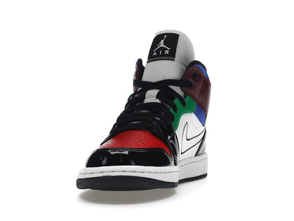 Jordan 1 Mid SE Black White Multi-Color (Women's)