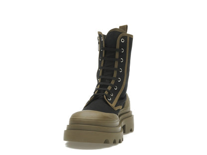 Bottega Veneta Lace-Up Boots Black Green