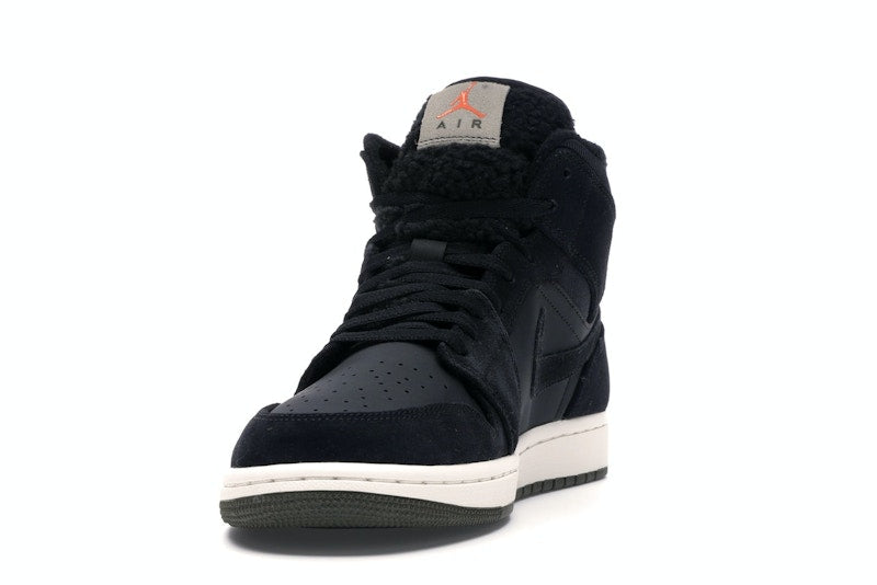 Jordan 1 Mid Black Olive Canvas